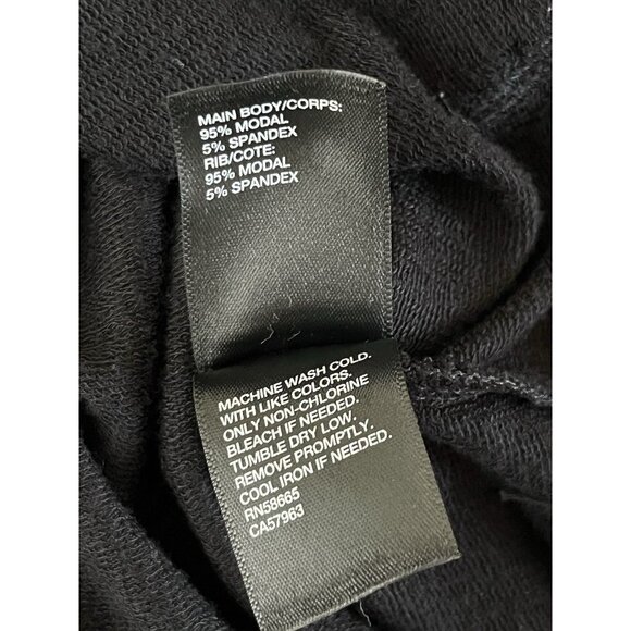 Zella Black Zip Hoodie Small Modal Made In India - Picture 4 of 4